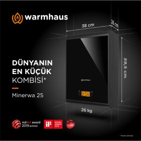 Resim Warmhaus Minerwa 25 - 25 Kw Yoğuşmalı Kombi 