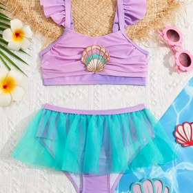 Resim Kızlar için Moda Bikini Takımı D24070 