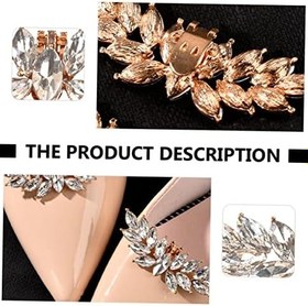 Resim SOIMISS 1 Çift ayakkabı aksesuarları ayakkabı tokası tokası balo dekoru ayakkabı tokaları gelin ayakkabıları gelin ayakkabısı dekorları ayakkabı süsü Avrupa ve Amerika kristal terlik Metal 