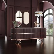 Resim Enza Home Vienna Konsol - Bordo 