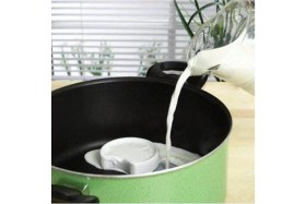 Resim Mikasso 1 Adet Porselen Süt Taşırmaz, 7 cm Ses Çıkartıcı Süt Taşı, Milk Saver Porselen 