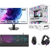 Resim Dragos DRX7709 Ryzen 5 5600 32GB 1tb Nvme 16GB RTX5060TI 27 Inç 200Hz 1ms Oyuncu Hazır Sistem 
