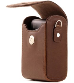 Resim MegaGear Canon S120, Sony DSC-Rx100VI, Deri Dikey Kamera Çantası 