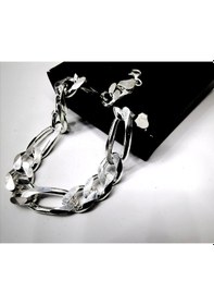 Resim Omar Silver Erkek Figaro Gümüş Bileklik 11 Mm 