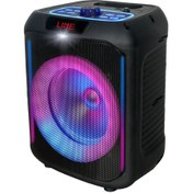 Resim Zore Gd-907 Dijital Led Göstergeli Fm Radyolu Mikrofonlu Rgb Tws 8 Inç Stereo Bass Kablosuz Karaoke 