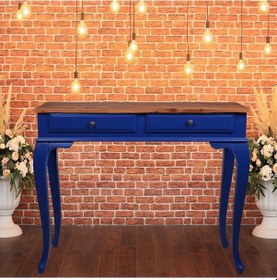 Resim Roys Ahşap 100 Cm Çekmeceli Lacivert Ceviz Dresuar Ahşap 