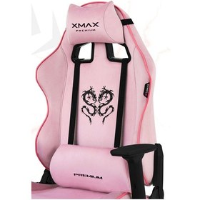Resim Rio Balerion Terletmez Kadife Kumaş Pembe Gaming Oyuncu Koltuğu -12 Pembe 