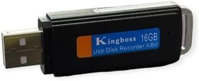 Resim Kingboss Sensörlü Usb Kesintsiz 16gb Ses Kayıt Cihazı 