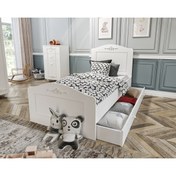 Resim VENATTO Romantic Yavrulu Karyola (90X190)%100mdf Üretimi 