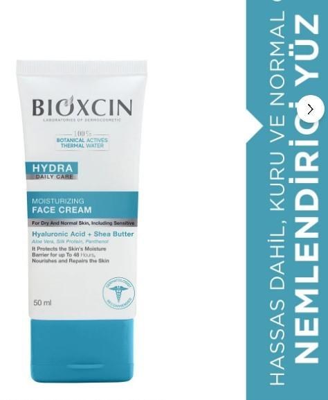 Bioxcin Hydra Nemlendirici Yüz Kremi 50 ml (Kuru ve Normal Ciltler İçin) - Gratis Fiyatı ve Özelliklerı - Badem