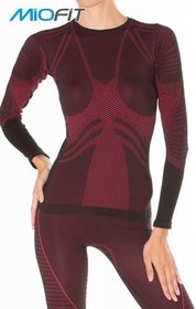 Resim Kadın Comfortable Fit Dry Uzun Kollu Dikişsiz Spor Tişört SİYAH-PEMBE L-XL 
