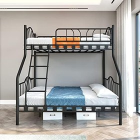 Resim Argimo İmaj 3 Kişilik Ebeveyn 3'lü Metal Siyah Ranza (90x190 + 140x190) 