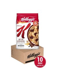Resim Kellogg's Special K Bitter Çikolatalı Kahvaltılık Tam Buğday ve Pirinç Gevreği 10 x 400 G 