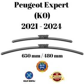 Resim Peugeot Expert K0 2021 2022 2023 2024 Uyumlu Ön Cam Silecek Süpürgesi Takımı 650/480mm Silbak Sb2619d 
