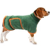 Resim 1 adet Mikrofiber Vücut Havlusu Pet Kapüşonlu Banyo Havlusu Kurutma Banyo Havlusu Su Emici Hızlı Kuruyan Köpek Banyo Havlusu 