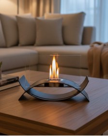 Resim Reyo Stove Garnet Masaüstü Bioethanol Şömine 