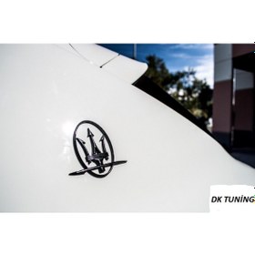 Resim Dk Tuning Maserati Yan Kanatlar Çemberli Siyah Rozet Amblem Seti 