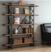 Resim Güvendekoratif Metal Kitaplık Raf Ofis Sehpa 