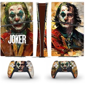 Resim cosy home gift Joker Playstation 5 Slim Disk Versiyon Sticker Kaplama Seti 