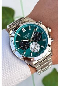 Resim Ferrucci Function Erkek Kol Saati, Çelik Kordon 3atm Suya Dayanıklı Gümüş Sdfer167 Gümüş 