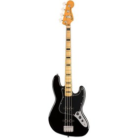 Resim Squier 0374540506 Classic Vibe '70s Jazz Bass Gitar (Siyah) | Akçaağaç Klavye Blok İşaretçiler ve 70'ler J-Bass Sesi 