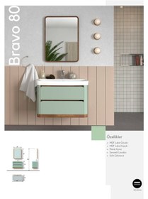 Resim Evros Bravo 80 Cm Banyo Dolabı Mavi 