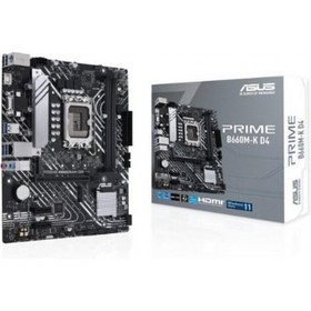 Resim Asus Prime B660M-K D4 Intel LGA1700 DDR4 Micro ATX Anakart - Kutusuz 