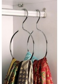 Resim Şal Eşarp Askısı Dolap İçi Metal 5 Adet Catchme Krom 