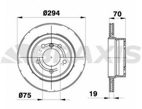 Resim ARKA FREN DISK AYNASI BMW Z4 2.5sI 3.0sI BRAXIS AD1055 