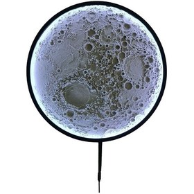 Resim Lunar Crater 3d Ay Lamba - 30 Cm Duvar Tipi Aydınlatma Beyaz 
