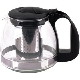 Resim Çelik Süzgeçli Cam Demlik 700 Ml 