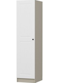 Resim Minar Kale 1 Kapaklı Dolap İlkbahar Mebran 210cm - Kumtaşı/beyaz - Askılıklı Çok Renkli 