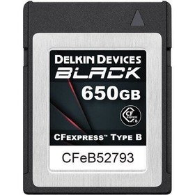 Resim Delkin Devices 650GB Black CFexpress Type B Hafıza Kartı 