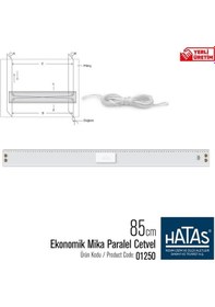 Resim Hatas Ekonomik Mika Paralel Cetvel 85 Cm Taksimatlı 1250 