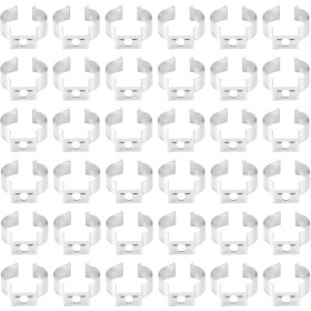 Resim Galaxxy 120 Adet T8 LED Ampul U Klipsli Tutucu Floresan Tüp Lamba Braketi (Yurt Dışından) 