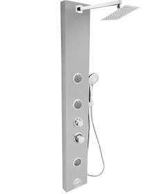 Resim Aurel Lena Silver Gri Venüs Masajlı Duş Sistemi Gri 