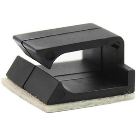Resim Wcl1368 Kablo Sabitleme Kelepçesi Klipsi Yapışkanlı Duvar Kablo Tutucu 21 x 19 x 12 MM Siyah 50 Adet 