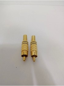 Resim Genel Markalar Rca Konnektör - Erkek Rca Jak - Rca Fiş Erkek Tos - Siyah 2 Adet 