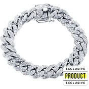 Resim RICH ICE BRACELET 14K REAL GOLD & REAL DIAMOND 1.65ct 
