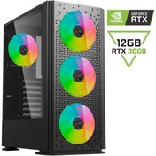 Resim Gaming Game CacheX Ryzen 5 5500 16gb Ddr4 500gb Ssd Rtx3060 12gb Oyuncu Masaüstü Bilgisayar 