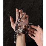 Resim Silver1 Zarif Anti-Kayıp Araba Anahtarlık Okul Çantası Çekicilik Bebek Yaratıcı Erkek ve Kadın Çift Yıldız Ayı Anahtarlık (Yurt Dışından) 