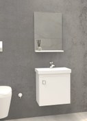 Resim NETDEKO Mıcra 50 cm Banyo Dolabı - Beyaz 