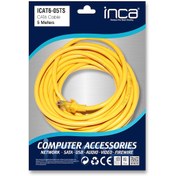 Resim Inca ICAT6-05TS Cat6 5 Metre Patch Kablo Sarı Inca