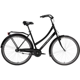 Resim Bisan Fluante C 28 Jant V fren 52 cm Parlak Siyah-Silver Şehir Bisikleti 