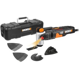 Resim Worx WX681 450 W Profesyonel Çok Amaçlı Kesme Raspalama ve Zımpara + 39 Parça Set 