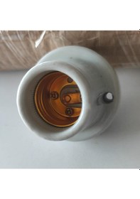 Resim E27 Standart Porselen Duy - Yüksek Isı Dirençli Yanmaz Duy - 4a 250v Yıldız E27 
