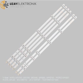 Resim Vestel Uyumlu 50FD7300 LED BAR, 50FD5400 LED BAR,HILEVEL 50HL520 LED BAR 