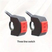 Resim Hightower Motorcycle Gidon Kontrol Anahtarı Abs Malzeme 2 Ve 3 Çizgi Seçenekli 2 Parça 