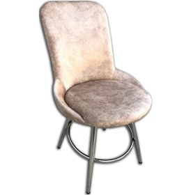 Resim Sandalye ŞATO Model Metal Çelik GÜMÜŞ KROM Kaplama Kiremit Kahve Balkon-Bahçe El yapım 