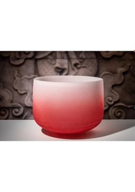 Resim Meinl Sonic Energy Csbc14c Root Chakra 14 Crystal Singing Bowl Note C4 Color Frosted Red 